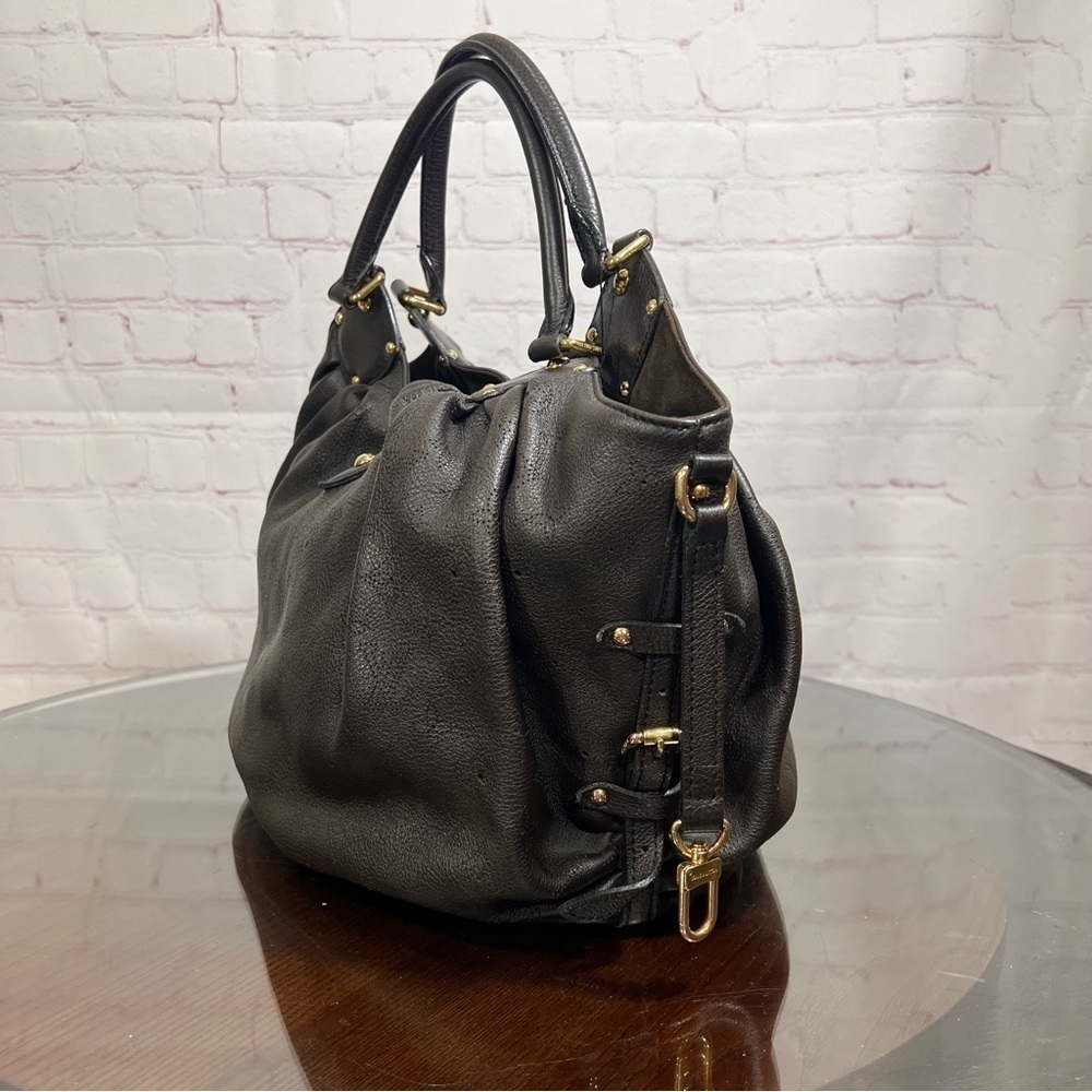 LOUIS VUITTON Perforated Mahina Leather investment bag in color Chocolat. EUC - Picture 7 of 16